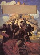 NC Wyeth The Boy-s King Arthur oil on canvas